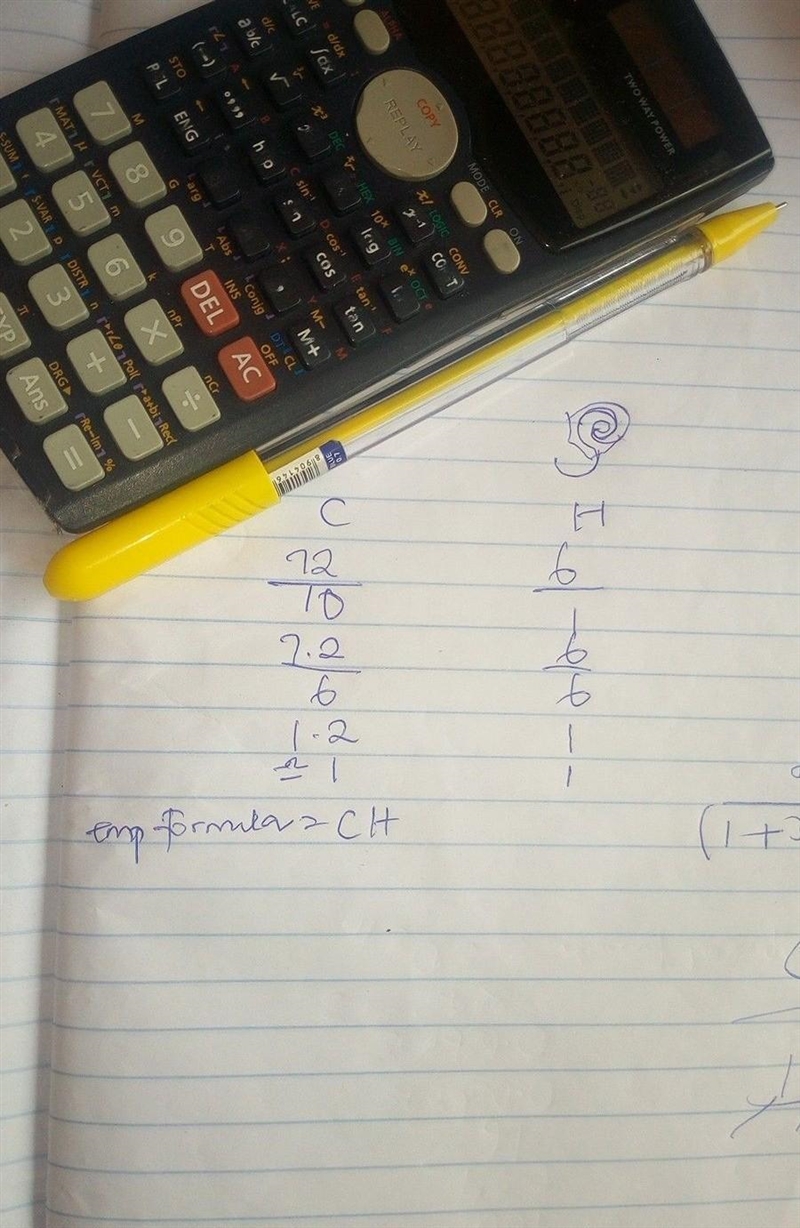 72 grams of carbon combines with 6 grams of Hydrogen to form a compound.write its-example-1