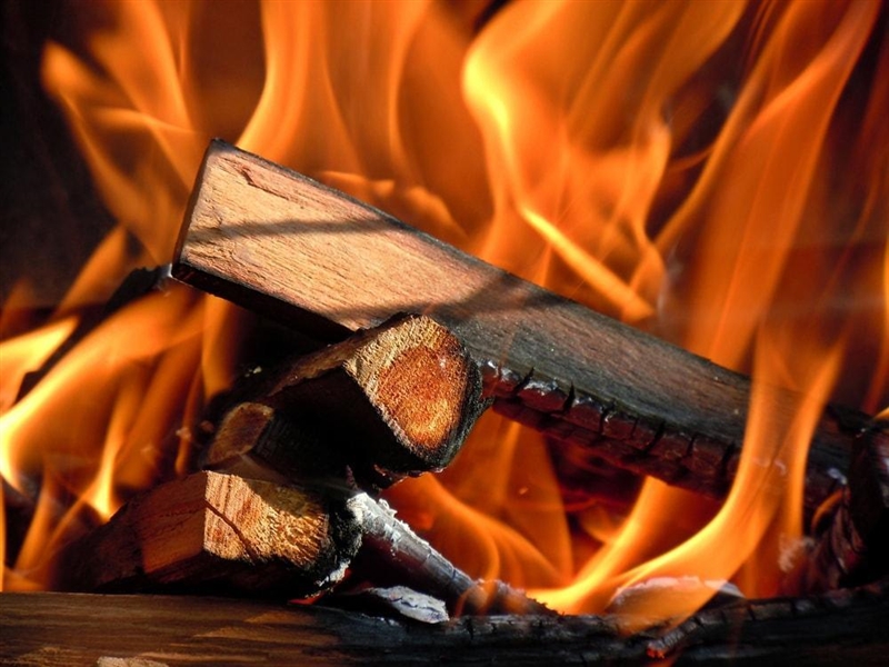 Describe the energy transformations that occur when a piece of wood is burned?-example-1