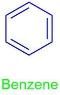 The diagram shows the structural formula of benzene. The empirical and the molecular-example-2