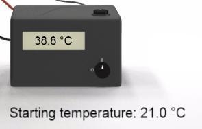 A reaction occurs in a calorimeter, resulting in the starting and final temperatures-example-1