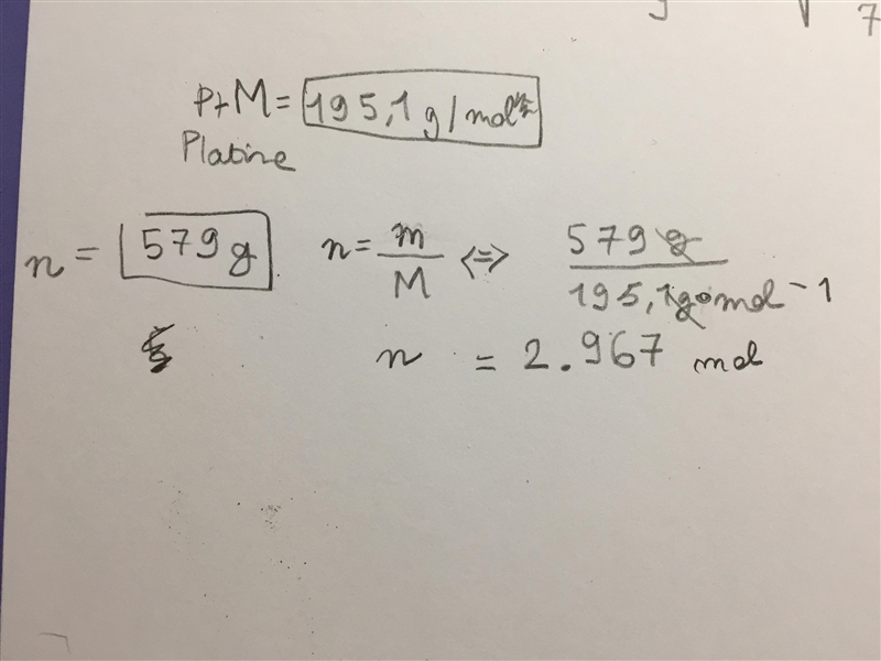 How many moles are in 579 grams of Pt-example-1