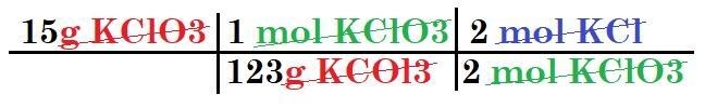 Given the following reaction: 2 KCIO3 ---> 2 KCl + 302 How many moles of KCl will-example-1