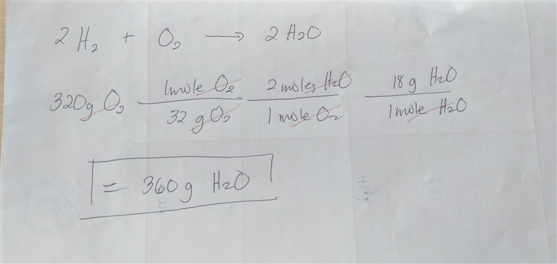 The equation for the formation of water from hydrogen gas and oxygen gas is 2H2 + 02 → 2H-example-1