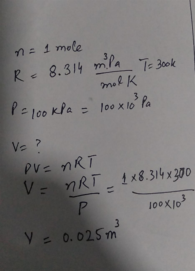 A balloon is filled with 1 mole of helium gas at 100 kPa of pressure and a temperature-example-1