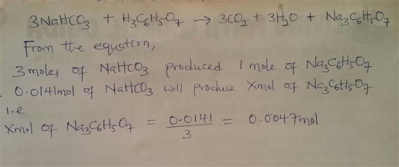 When an antacid tablet dissolves in water, the fizz is due to a reaction between sodium-example-1