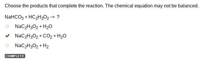 Choose the products that complete the reaction. The chemical equation may not be balanced-example-1