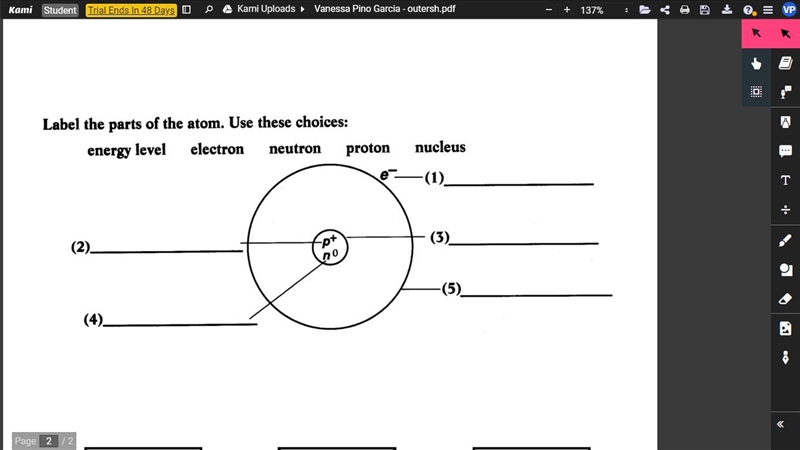 Please do this! It is due today! 7th Grade Chemistry-example-1