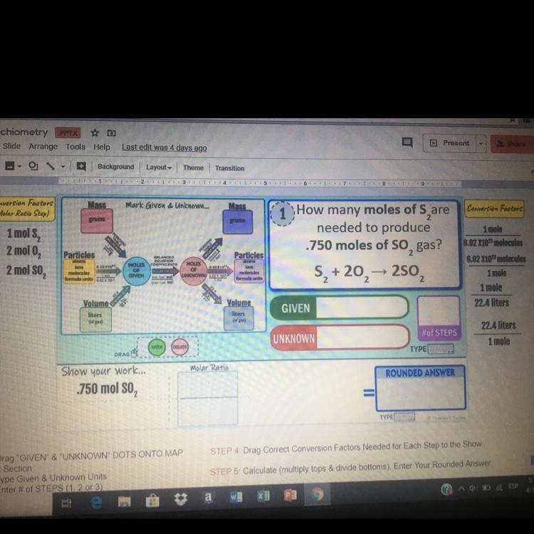 How many moles of S_2 are needed to produce .750 moles of SO_2 gas?-example-1