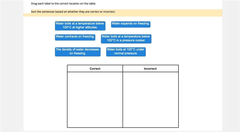 Sort the sentences based on whether they are correct or incorrect.-example-1