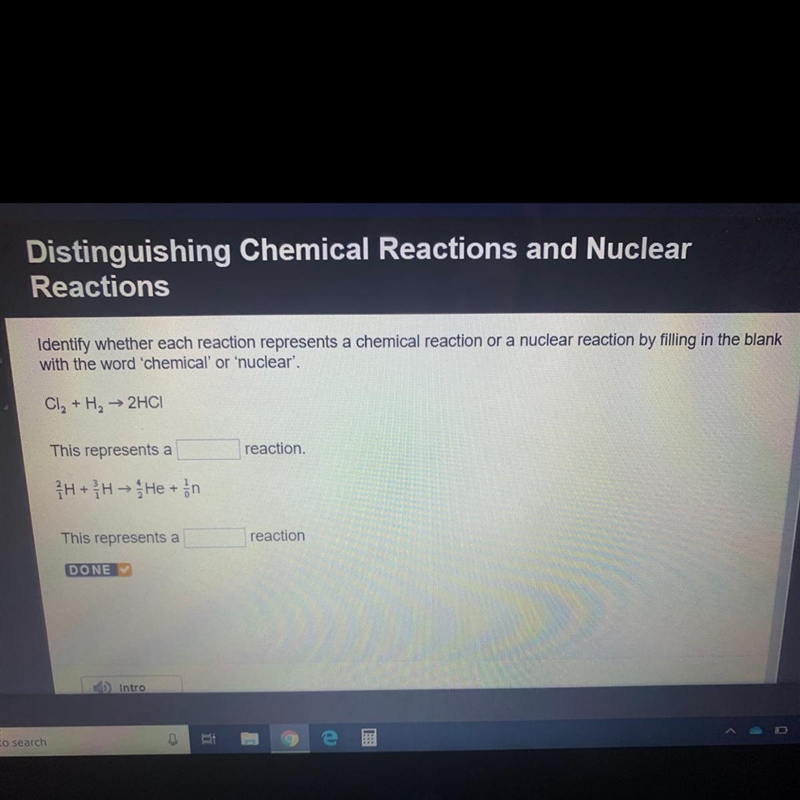 HELPPP PLSSSSS Identify whether each reaction represents a chemical reaction or a-example-1