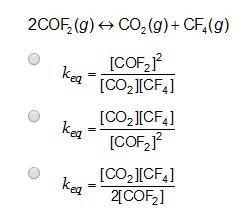 What is the correct equilibrium constant expression for this equation?-example-1