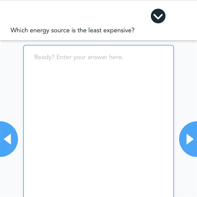 What energy source is least expensive ?-example-1