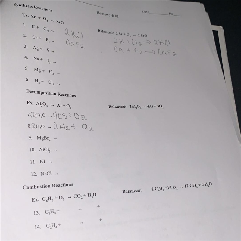 I’m so confused please help on how to balance all these equations!-example-1