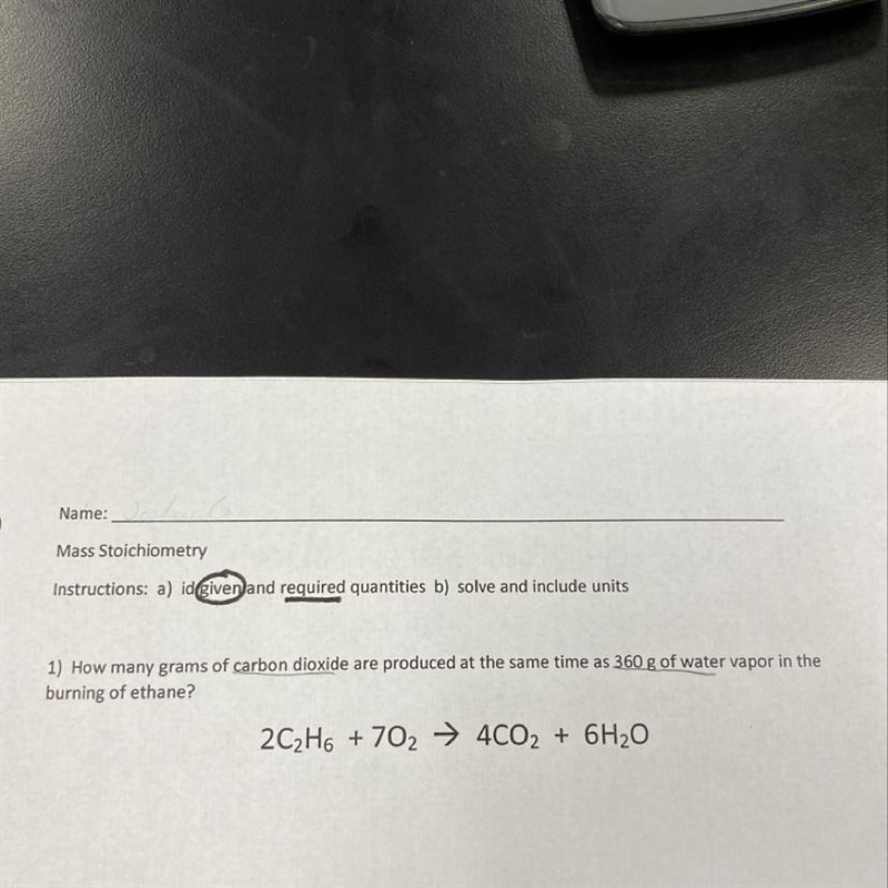 1) How many grams of carbon dioxide are produced at the same time as 360 g of water-example-1