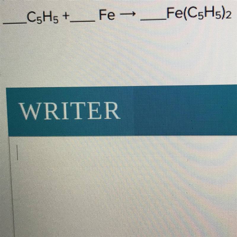 In two or more complete sentences explain how to balance the chemical equation and-example-1