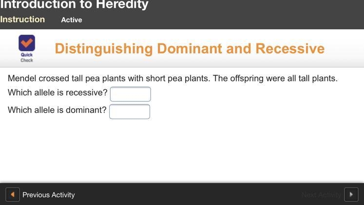 Which allele is recessive?-example-1