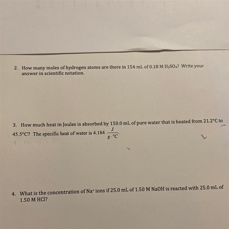 2. How many moles of hydrogen atoms are there in 154 mL of 0.18 M H2SO4? Write your-example-1