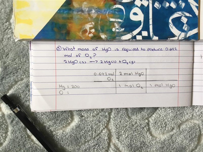 What mass of HgO is required to produce 0.692 mol of O2? 2HgO(s) -> 2Hg(l) + O-example-1