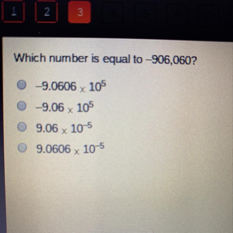 What number is equal to -906,060-example-1