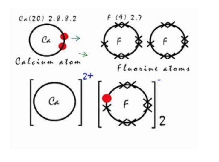 Q10. Calcium fluoride can be made from the reaction of calcium metal with fluorine-example-1