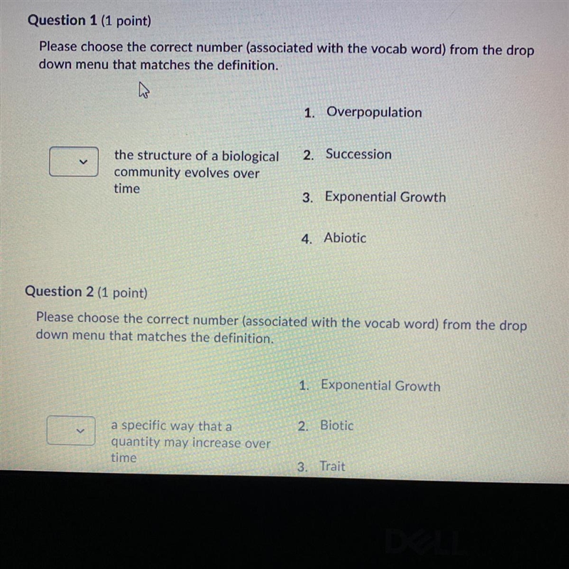 Please choose the correct number (associated with the vocab word) from the drop down-example-1