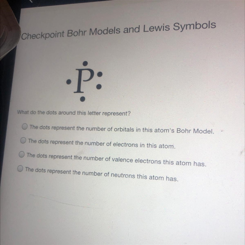 What do the dots around this letter represent ?-example-1