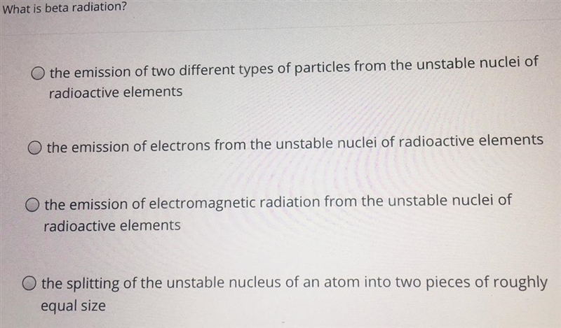 What is beta radiation?-example-1