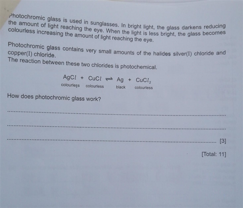 How does the photochromic glass work? ​-example-1