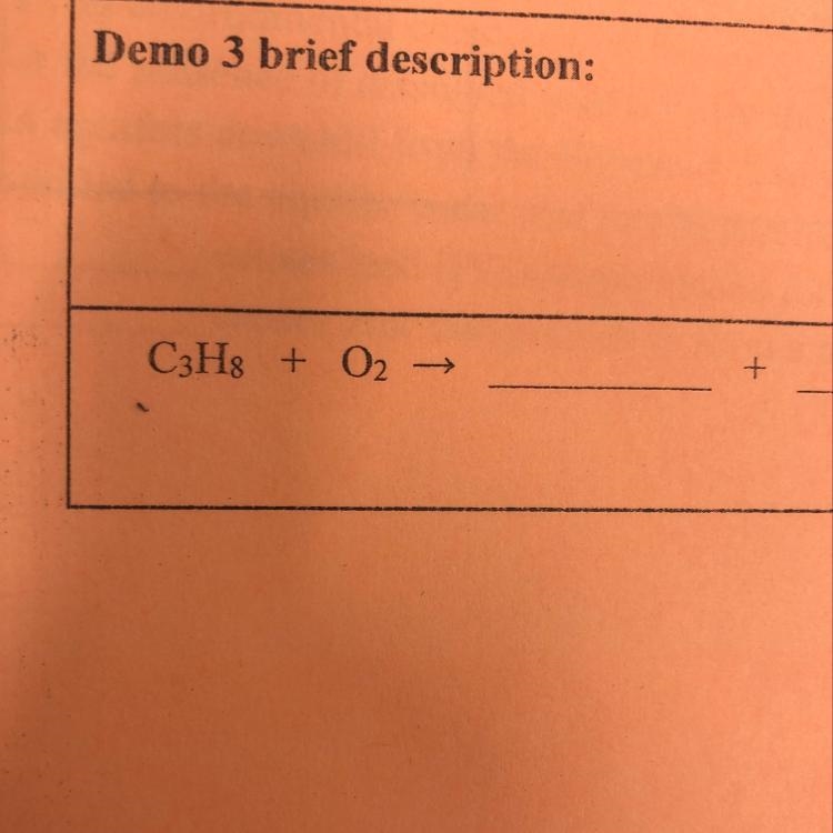 C3H8 + O2 → Please help.-example-1