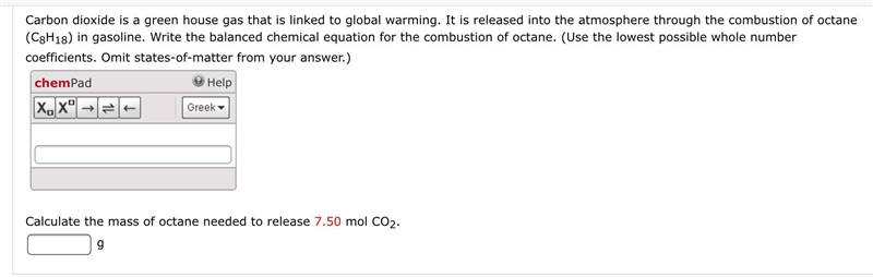 Carbon dioxide is a green house gas that is linked to global warming. It is released-example-1