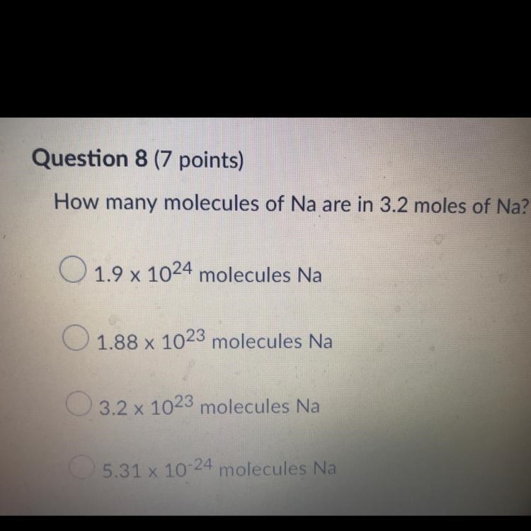 How many molecules of Na are in 3.2 moles of Na?-example-1