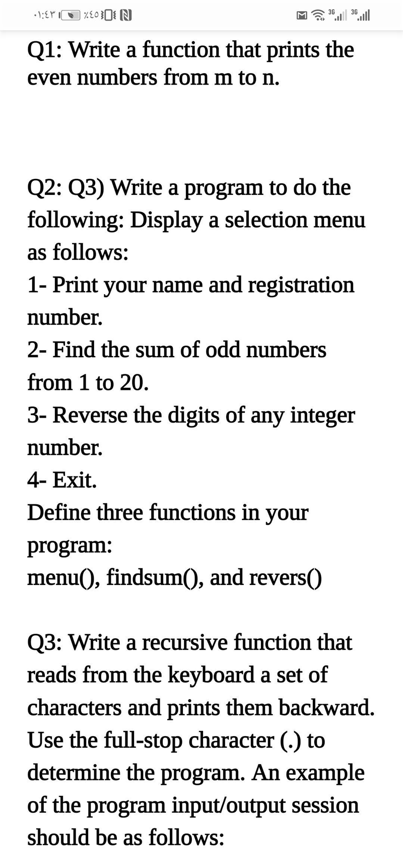 C++ Language Use functions to solve all problems in the mentioned assignment-example-1