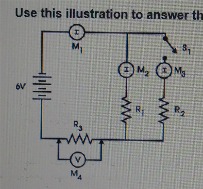 Look at the circuit shown in the figure above. with switch s1 closed and the resistance-example-1