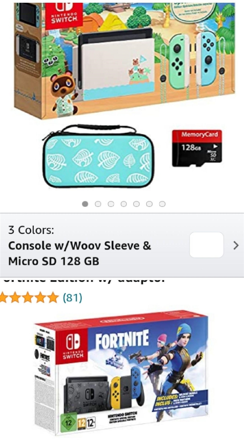 dumb question but...for christmas should i get the animal crossing switch or the forrnite-example-1