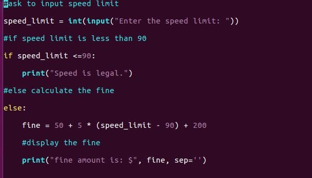 The speeding ticket fine policy in Podunksville is $50 plus $5 for each mph over the-example-2