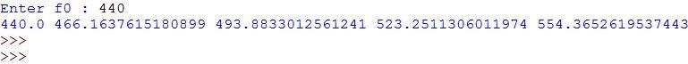 On a piano, a key has a frequency, say f0. Each higher key (black or white) has a-example-1