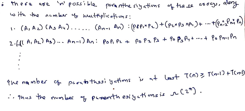 Matrix-Chain Multiplication ProblemState and prove a theorem that establishes that-example-2