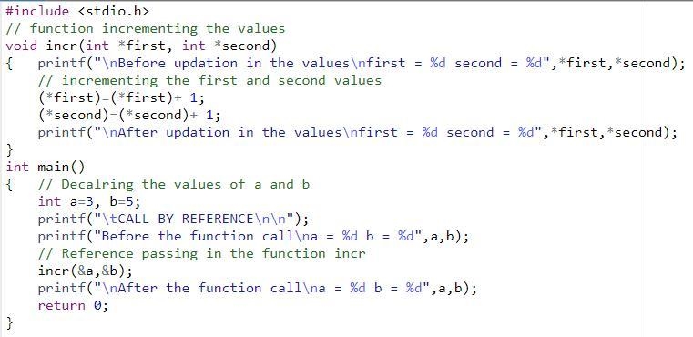 Consider the following program written in C-like syntax: void incr(int first, int-example-3