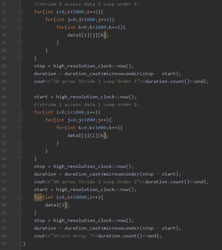 (3 points) Write a program to process two large chunks of data (e.g., a large 3D array-example-2