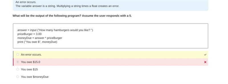 PLEASE HURRY!!!! What will be the output of the following program? Assume the user-example-1