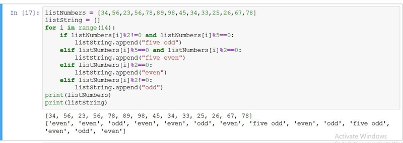 Create a list of strings based on a list of numbers The rules:_______ A. If the number-example-1