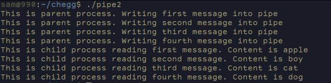 Create a program which will input data into a pipe one character at a time. Count-example-2