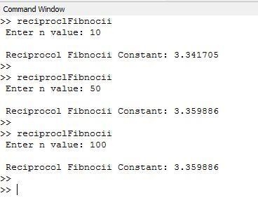 g The reciprocal Fibonacci constant ψ is defined by the infinite sum: ψ=∑n=1 [infinity-example-1