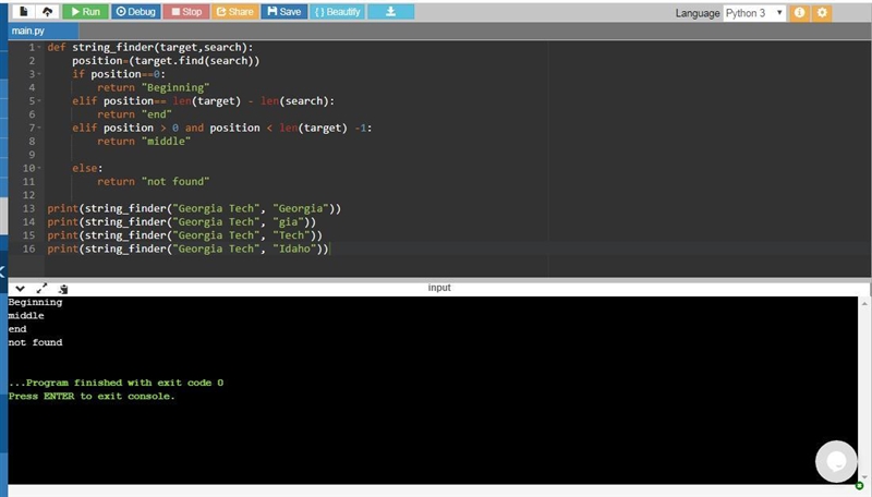 #Write a function called string_finder. string_finder should #take two parameters-example-1