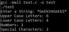 Count Uppercase, Lowercase, special character and numeric values Given a string, write-example-2