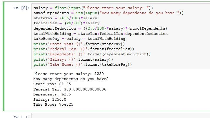 Some variables have been assigned for you and the output statements have been written-example-1