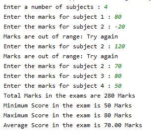 Write a Python program calculate summary statistics about a class assignment. First-example-2