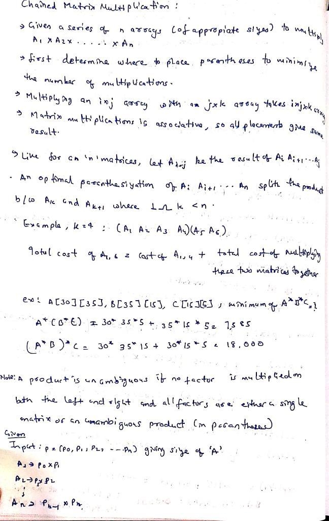 Matrix-Chain Multiplication ProblemState and prove a theorem that establishes that-example-1