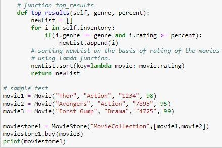 Class Movie: Represents a movie with a proper title, a barcode so it can be sold, a-example-4