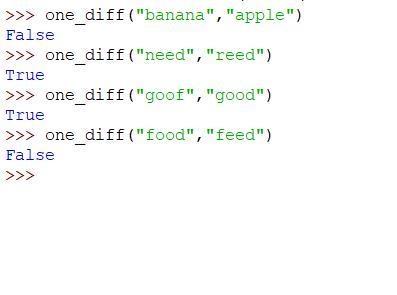 one_diff(a?): Description: Determine if there is exactly one character different between-example-1